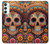 S3999 メキシコスカルの絵画 Mexican Skull Painting Samsung Galaxy A34 5G バックケース、フリップケース・カバー