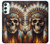 S4016 ネイティブ スカル Native Skull Samsung Galaxy A34 5G バックケース、フリップケース・カバー