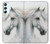 S4025 白馬の絵 White Horse Painting Samsung Galaxy A34 5G バックケース、フリップケース・カバー