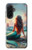 S4006 油絵 人魚 Oil Painting Mermaid Samsung Galaxy A36 バックケース、フリップケース・カバー