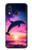 S3980 イルカの夕焼けと天の川 Dolphin Sunset Milky Way Samsung Galaxy A40 バックケース、フリップケース・カバー