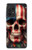 S4015 スカル アメリカ国旗 Skull American Flag Samsung Galaxy A52s 5G バックケース、フリップケース・カバー