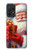 S4029 クリスマス 笑顔のサンタクロース ギフトボックス Xmas Smiling Santa Claus Gift Box Samsung Galaxy A52s 5G バックケース、フリップケース・カバー