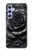 S3969 黒いバラの力強い筆遣い Black Rose Hard Brush Stroke Samsung Galaxy A54 5G バックケース、フリップケース・カバー