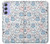 S4013 シームレスでかわいい幽霊の絵 Seamless Cute Ghost Pattern Samsung Galaxy A54 5G バックケース、フリップケース・カバー