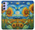 S4019 ひまわり ヴァン・ゴッホ風 Sunflower Van Gogh Style Samsung Galaxy A54 5G バックケース、フリップケース・カバー