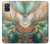S3993 緑の大理石 金の静脈 Green Marble Gold Veins Samsung Galaxy A51 バックケース、フリップケース・カバー