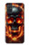 S3986 火の頭蓋骨 Fire Skull Samsung Galaxy A71 バックケース、フリップケース・カバー