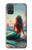 S4006 油絵 人魚 Oil Painting Mermaid Samsung Galaxy A71 バックケース、フリップケース・カバー