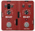 S4011 赤いギターのアナログディレイグラフィック Red Guitar Analog Delay Graphic Samsung Galaxy A8 (2018) バックケース、フリップケース・カバー