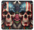 S4015 スカル アメリカ国旗 Skull American Flag Samsung Galaxy Xcover 5 バックケース、フリップケース・カバー
