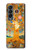 S4007 生命の樹の絵画 Tree of Life Painting Samsung Galaxy Z Fold 4 バックケース、フリップケース・カバー