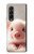 S3979 かわいい赤ちゃんブタ Cute Baby Pig Samsung Galaxy Z Fold 3 5G バックケース、フリップケース・カバー