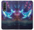 S3982 夢のクジラのカラフルな星雲 Dream Whale Colorful Nebula Samsung Galaxy Z Fold 3 5G バックケース、フリップケース・カバー