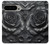 S3969 黒いバラの力強い筆遣い Black Rose Hard Brush Stroke Google Pixel 9 Pro XL バックケース、フリップケース・カバー