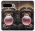S3973 ピンクの風船ガムを吹くチンパンジー Chimpanzee Blowing Pink Bubblegum Google Pixel 9 Pro XL バックケース、フリップケース・カバー