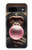 S3973 ピンクの風船ガムを吹くチンパンジー Chimpanzee Blowing Pink Bubblegum Google Pixel 8a バックケース、フリップケース・カバー