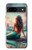 S4006 油絵 人魚 Oil Painting Mermaid Google Pixel 8a バックケース、フリップケース・カバー S4006 油絵 人魚 Oil Painting Mermaid Google Pixel 8a バックケース、フリップケース・カバー