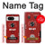 S4011 赤いギターのアナログディレイグラフィック Red Guitar Analog Delay Graphic Google Pixel 8 バックケース、フリップケース・カバー