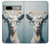 S3991 ヤギのメガネ Goat Glasses Google Pixel 7a バックケース、フリップケース・カバー