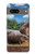 S4031 赤ちゃんカバ  Baby Hippo Hippopotamus Family Google Pixel 7a バックケース、フリップケース・カバー