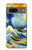 S4005 油絵 グレートウェーブ Oil Color Painting Great Waves Google Pixel 7 バックケース、フリップケース・カバー
