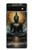 S3968 黒い仏陀 Black Buddha Google Pixel 6a バックケース、フリップケース・カバー