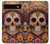 S3999 メキシコスカルの絵画 Mexican Skull Painting Google Pixel 6a バックケース、フリップケース・カバー S3999 メキシコスカルの絵画 Mexican Skull Painting Google Pixel 6a バックケース、フリップケース・カバー