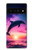 S3980 イルカの夕焼けと天の川 Dolphin Sunset Milky Way Google Pixel 6 Pro バックケース、フリップケース・カバー