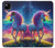S3977 カラフルなユニコーン Colorful Unicorn Google Pixel 4a バックケース、フリップケース・カバー
