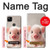 S3979 かわいい赤ちゃんブタ Cute Baby Pig Google Pixel 4a バックケース、フリップケース・カバー