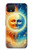 S3966 芸術的な太陽と月 Artistic Sun Moon Google Pixel 4 バックケース、フリップケース・カバー