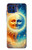 S3966 芸術的な太陽と月 Artistic Sun Moon Motorola One 5G バックケース、フリップケース・カバー
