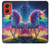 S3977 カラフルなユニコーン Colorful Unicorn Motorola Moto G Stylus 5G (2024) バックケース、フリップケース・カバー