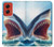 S4004 油絵 巨大サメ Oil Color Painting Giant Shark Motorola Moto G Stylus 5G (2024) バックケース、フリップケース・カバー