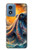 S4003 油絵 巨大タコ Oil Color Painting Giant Octopus Motorola Moto G Play 4G (2024) バックケース、フリップケース・カバー