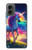S3977 カラフルなユニコーン Colorful Unicorn Motorola Moto G 5G (2024) バックケース、フリップケース・カバー