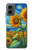 S4019 ひまわり ヴァン・ゴッホ風 Sunflower Van Gogh Style Motorola Moto G 5G (2024) バックケース、フリップケース・カバー