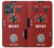 S4011 赤いギターのアナログディレイグラフィック Red Guitar Analog Delay Graphic Motorola Moto G Power (2025,2026) バックケース、フリップケース・カバー