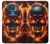 S3986 火の頭蓋骨 Fire Skull Motorola Moto G Play (2021) バックケース、フリップケース・カバー