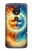 S3966 芸術的な太陽と月 Artistic Sun Moon Motorola Moto G7 Power バックケース、フリップケース・カバー
