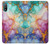 S4001 マルチカラーの抽象画 ライラック エメラルド Multicolored Abstract Lilac Emerald Motorola Moto E20,E30,E40 バックケース、フリップケース・カバー