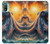 S4003 油絵 巨大タコ Oil Color Painting Giant Octopus Motorola Moto E20,E30,E40 バックケース、フリップケース・カバー