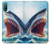 S4004 油絵 巨大サメ Oil Color Painting Giant Shark Motorola Moto E20,E30,E40 バックケース、フリップケース・カバー