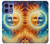 S3966 芸術的な太陽と月 Artistic Sun Moon Motorola Edge 50 Pro バックケース、フリップケース・カバー