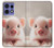 S3979 かわいい赤ちゃんブタ Cute Baby Pig Motorola Edge 50 Pro バックケース、フリップケース・カバー