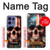 S4015 スカル アメリカ国旗 Skull American Flag Motorola Edge 50 Pro バックケース、フリップケース・カバー