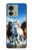S3996 走る馬 Horse Running Motorola Edge (2023), Edge 40 バックケース、フリップケース・カバー