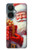 S4029 クリスマス 笑顔のサンタクロース ギフトボックス Xmas Smiling Santa Claus Gift Box OnePlus Nord CE 3 Lite, Nord N30 5G バックケース、フリップケース・カバー