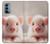 S3979 かわいい赤ちゃんブタ Cute Baby Pig OnePlus Nord N200 5G バックケース、フリップケース・カバー